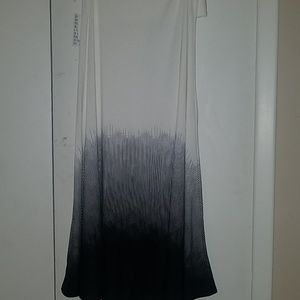 Sz small Lularoe BNWT white and black ombre maxi